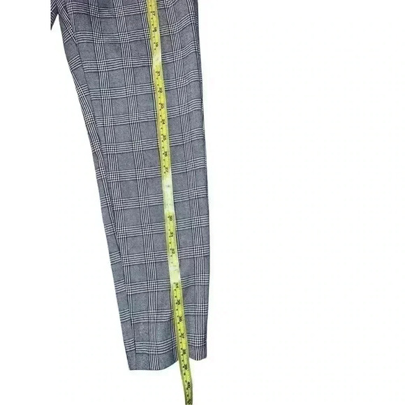 Vero moda plaid pants with belt size s/32 Straight Preppy Light Office Siren - Picture 4 of 7